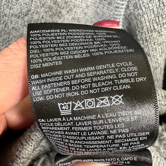 The North Face Womens size Medium Sweater Fleece Zip Up Jacket Gray nf0a3lh8 - Picture 11 of 11